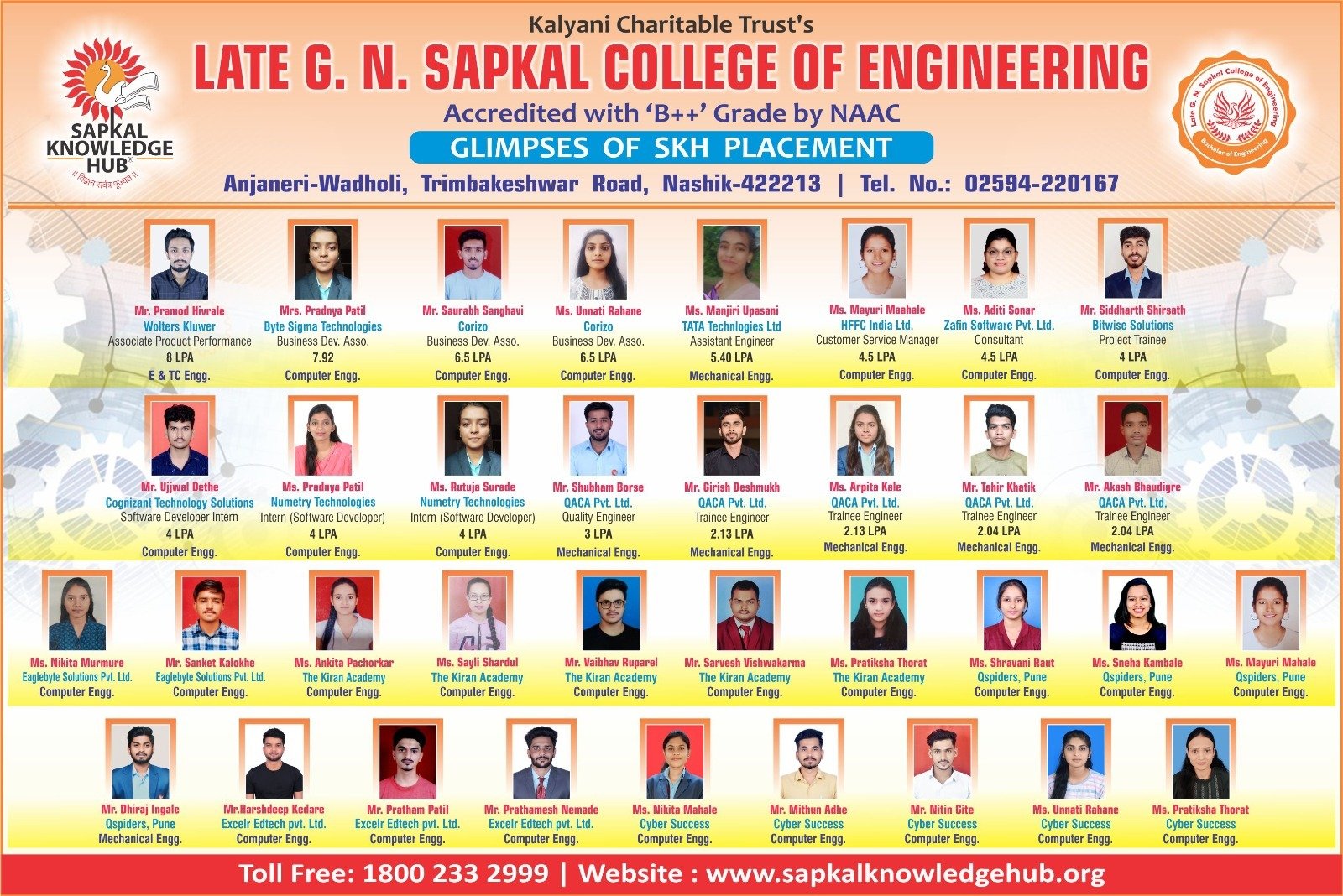 Students receiving career readiness and mentorship guidance at Sapkal Knowledge Hub